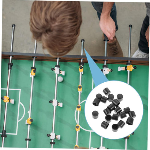 20pcs Foosball Rod Caps for Standard Tables End Caps for Soccer Game Accessories Protective Covering for Easy