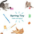 WishLotus Spring Cat Toys - Colorful Cat Spring Toy and Cat Tube Toy Telescopic Mesh Pole for Kitten Chew Toys