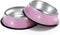 SAVORI Bling Dog Bowls - Pink, 640ML Handmade Rhinestones Stainless Steel Pet Bowls, Set of 2