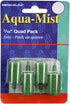 Penn-Plax AS6Q 4-Pack Aqua Mist Air Stone Cylinder Aerator for Easy Fish Tank Installation