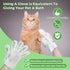 Extra Thick Pet Bathing Wipes for Dogs & Cats, Cleaning & Deodorizing Grooming Gloves, 2 Pack, 12 PCS