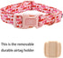 Elegant little tail Airtag Dog Collar, Valentine's Day Adjustable Pet Collar with Airtag Holder for Medium Dogs