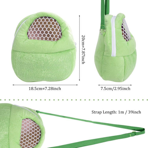1 PCS Portable White Mesh Bag, African Hedgehog Hamster Breathable Pet Carrier, Handbags Puppy Cat Travel Backpack