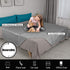 Ameritex Reversible Pet Bed Blanket, 100% Waterproof Velvet, Super Soft for Sofa and Bed, 68x82 Inches, Light Grey+Grey