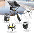 ADSMART 300 Lbs Portable Camping Chair Lightweight Folding Chair for Camping - Outdoor Chair Supports - Camp Chair