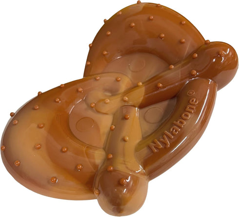 Nylabone Power Chew Pretzel Dog Chew Toy, Durable Bacon & Peanut Butter Flavor, X-Large/Souper (1 Count)