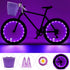 Kid's Bicycle Basket Streamers Set, Children's Wicker Basket with 2 LED Wheel Lights, Daisy Bike Bell