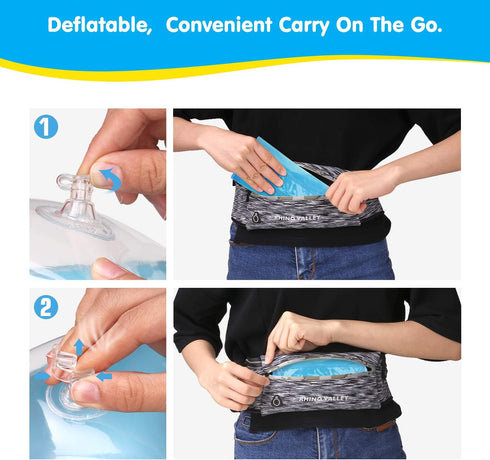 HeySplash Inflatable Armbands for Kids, Pool Arm Floatie Sleeves, Water Wings Swimming Armlets, Up to 55lbs