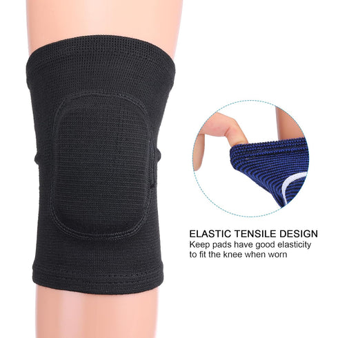 6 PATIKIL L Size Protective Knee Pads, Pairs Sponge Volleyball Knee Pads Breathable Dance Knee Pads Brace for Women Men
