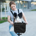 1 Set 11lb/5kg Kisangel Cycling Pet Basket Bag: Foldable Dog Carrier for Bikes - Front Handlebar Bicycle Bag