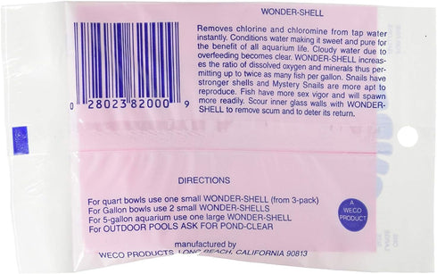 Weco Wonder Shell Natural Minerals, Large, 6 Pack, Total of 6 Large Shells