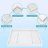 Chinchilla FHTONGE Extra Large Rabbit Litter Box with Large Steel Grid Holes, Bunny Potty Trainer Tray for Cage