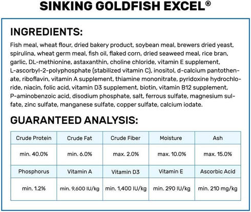 Hikari Sinking Goldfish Excel Fish Food, 3.8 oz (110g)