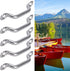 Pissente Boat Top Pad Eye, Pack of 10, 316 Stainless Steel Kayak Deck Loop Tie Down Anchor Point Set