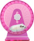 Hamster Wheel,Silent Wheel,Super Silent Hamster Exercise Wheels,Silent Hamster Wheel,Adjustable Stand Hamsters Exercise Wheels,Quiet Rat Wheel (F 5.5 inch, Pink)
