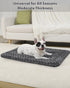 Washable Dog Bed Mat, Reversible Crate Pad, Soft Fluffy Pet Kennel Beds for Large Medium Small Dogs, 29 x 18 Inch, Gray