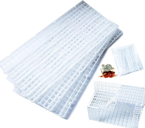 Generic Hermit Crab Climbing Toys Reptile Habitat Grid Cuttable Plastic Net Hermit Crab