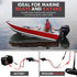 Trolling Motor Plug, 12V 24V 8 Gauge 2 Wire Receptacle Compatible with Minn Kota, Quick Connect Socket