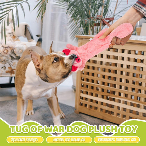 Syhood 10 Pack Dog Squeaky Toys - No Stuffing Plush Chew Toy Animals for Small Medium Large Breed Chewer