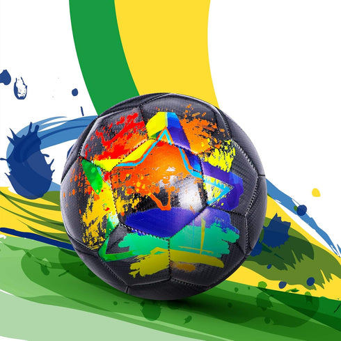 Size 4 Soccer Ball, Durable Construction for Kids, Teens, Boys, Girls, Youth Soccer Players Training Gifts