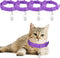 4 Pieces Adjustable Cat Calming Collars with 4 Bells, Reducing Anxiety for Small, Medium, and Large Cats (15 Inches)