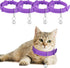 4 Pieces Adjustable Cat Calming Collars with 4 Bells, Reducing Anxiety for Small, Medium, and Large Cats (15 Inches)