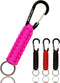 Paracord Keychain with Carabiner - Military Braided Clip with Strap for Keys for Men and Women
