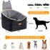 35lbs, 2 Dog Booster Car Seat for Small & Medium Dogs Up to Dog Car Seat with Height Cushion, Portable Travel Bed