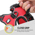 Soft Front Dog Harness, Best Reflective No Pull Harness with Handle and 2 Leash Attachments in Red