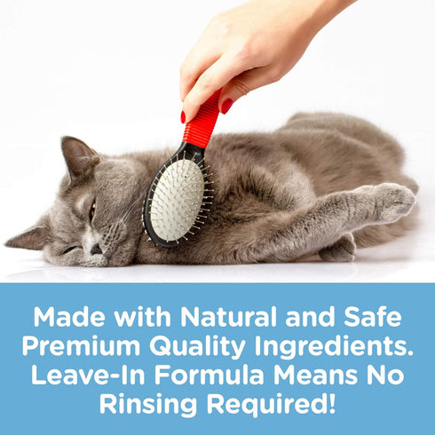 Pet MasterMind Fab Fur Kitty Cat Detangler Spray, Premium Natural Unscented, 8oz