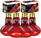 WACOOL 4 Pack Reptile Heat Lamp Bulbs,100W Infrared Basking Spot Light for