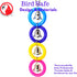 Bonka Bird Toys 945 4 Ring A Ding Toy for African Grey, Budgie, Parakeet, Cockatiel