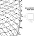 24" 20" 50' Double Ring Crab Trap - Steel Ring Crab Net, Top, Bottom, Rope, Bait Bag, Clip, Gauge for Dungeness, Rock