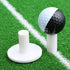 MUXSAM 5-Pack Golf Rubber Tee Holder, 1.5" Golf Mat Tees for Indoor Outdoor Practice Driving Range Mats (White)