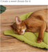 Pet Mat for Dog Cat, Double-Sided Leaves Shaped Pet Mats Soft Cotton,Leaves Shaped Pet House Kennel Washable Dog Mattress for Small, Medium, Large and Extra Large Dogs (A)