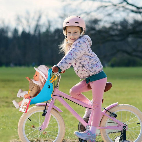 Generic Doll Bike Seat | Children Bicycle Doll Seat | Adjustable Decorative Babys Toy Carrier with Safety Strap |