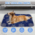 Generic 28" X22" Cool Mat for Dogs Ice Silk Dog Cool Mat Snowflakes Car Dog Bed Washable Pet Cooling Pad Cooling Mats