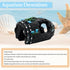 1pcs Aquarium Decorations, Resin Broken Barrel Fish Tank Ornament for Fish Cave Hide Hut (Black)