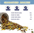4 oz Hermit Crab Food, Buffet Blend Mix with Mealworms, Black Soldier Fly Larvae and vegetables, Buffet Blend
