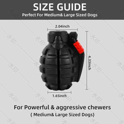 Dog Toys for Aggressive Chewers, Indestructible Chew Toys for Large Dogs, Durable Heavy Duty Dog Toy (Black)