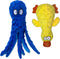 Squeaky Dog Toys for Small, Medium, and Large Breeds, Tough Durable Soft Crinkle Plush Puppy Toys (Octopus+Ducky) 2 Pack