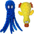 Squeaky Dog Toys for Small, Medium, and Large Breeds, Tough Durable Soft Crinkle Plush Puppy Toys (Octopus+Ducky) 2 Pack