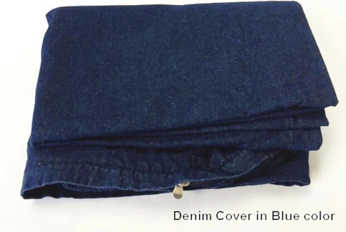 Dogbed4less DIY Durable Blue Denim Pet Bed Cover, Waterproof Internal Case for 41"X27"X4" Large Dog Bed
