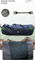 Large Capability Waterproof Folding Tent Storage Carry Bag for Camping Hiking Picnic Organizer (Black-S)