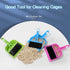 SEIS 3 Pack Hamster Mini Dustpan and Broom Set, Blue, Guinea Pig Classical Besom for Small Animal Cage Cleaning