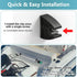 SHILIU 3/4 Inch 7571l7, Boat Pole Storage Clip, Black Pole Holders for Attwood Marine Holder Stern & Navigation Light