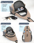 Backpack 17 11" Sling for Women & Men, Crossbody Travel Bag with Water Bottle Holders, Pockets, Quick-Access Phone