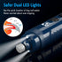 Casfuy Dog Nail Grinder with 2 LED Light - 4.8V Powerful 2-Speed Electric Nail Trimmer for Medium Large Dogs