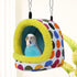 Bird Hanging Hammock - Winter Warm Plush Snuggle Pet Cave for Parrot, Lovebird, Budgie, Cockatiel (Medium)