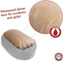 Majestic Pet 24 Inch Suede Calming Dog Bed, Cozy Soft Round Dog Bed with Spine Support, 24x19x7 Inch, Navy